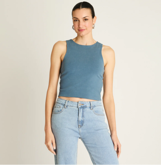 POLERA CROP TOP SIN MANGA