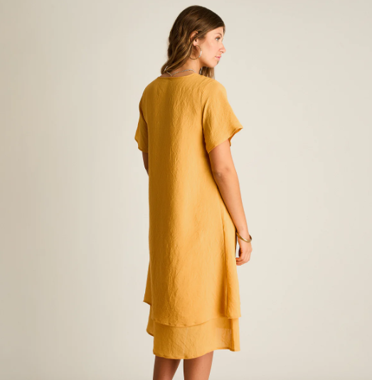 VESTIDO MIDI CON COLLAR 907534