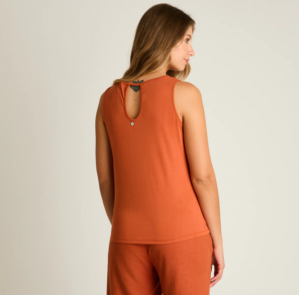 POLERA TERRACOTA SIN MANGAS
